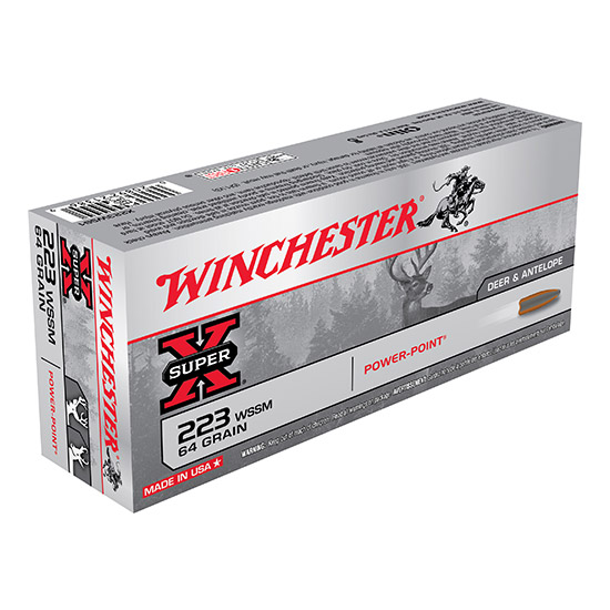 WIN SUPER-X 223WSSM 64GR POWER POINT 20/10 - Ammunition